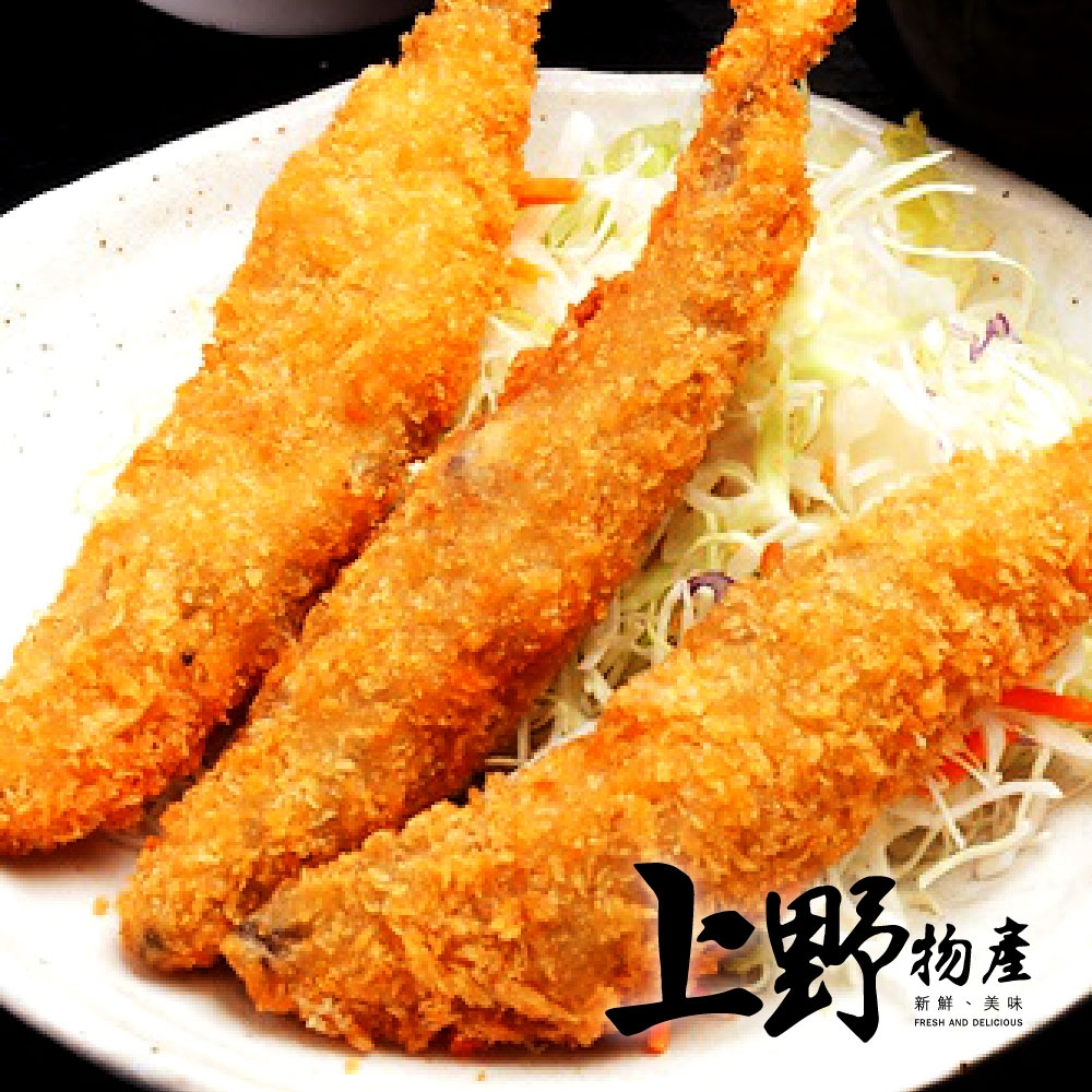 上野物產裹粉酥炸黃金抱卵柳葉魚 x11包(200g土10%/包)