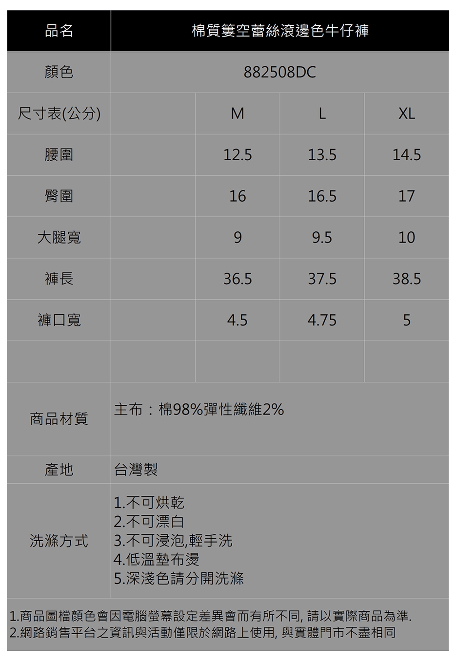 【IGD 英格麗】棉質簍空蕾絲滾邊色牛仔褲