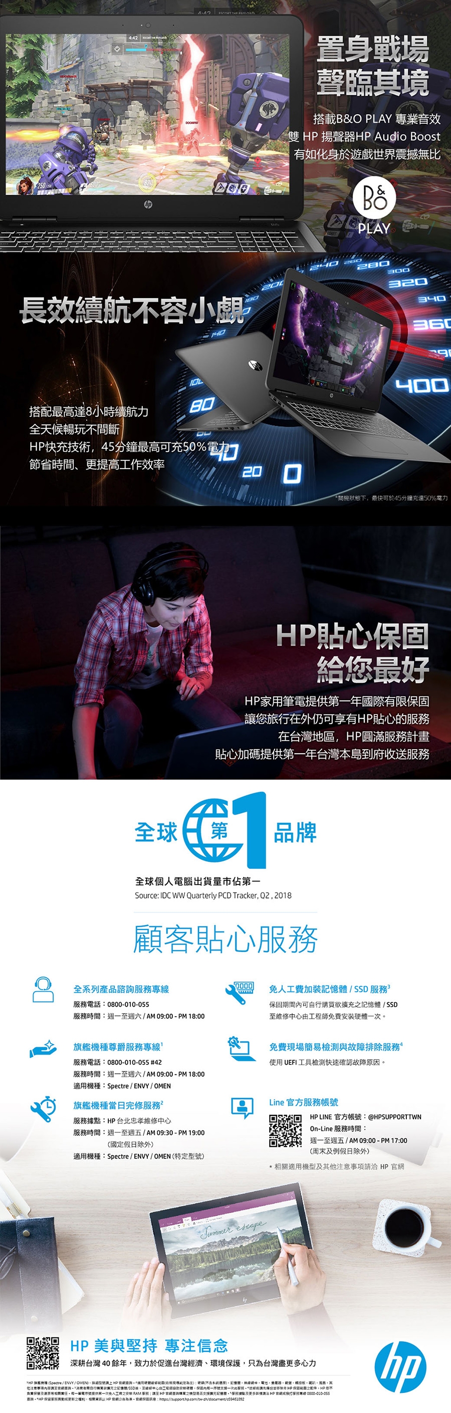 HP Pavilion 15-bc505TX筆電(i7-9750H/GTX1650/8G)