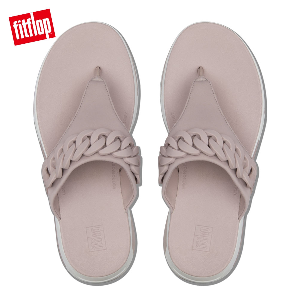 FitFlop HEDA CHAIN TOE THONGS運動風夾腳涼鞋 貂褐色