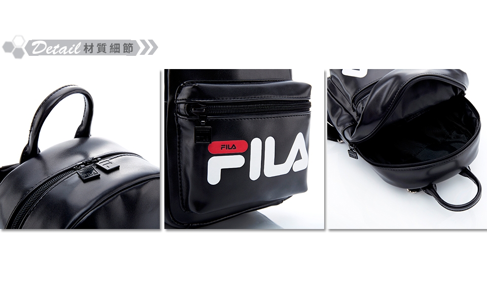 FILA LOGO小後背包-黑 BPT-5413-BK