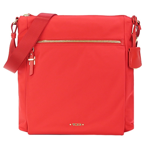 TUMIVOYAGEUR CANTON尼龍輕便斜背包-夕陽紅