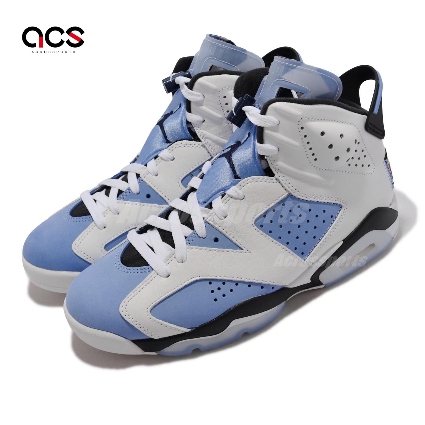 Nike 休閒鞋Air Jordan 6 Retro 北卡藍UNC 男鞋AJ6 白藍