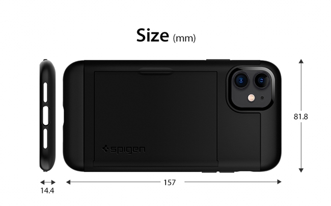 Spigen iPhone 11 Slim Armor CS-卡夾軍規防摔保護殼