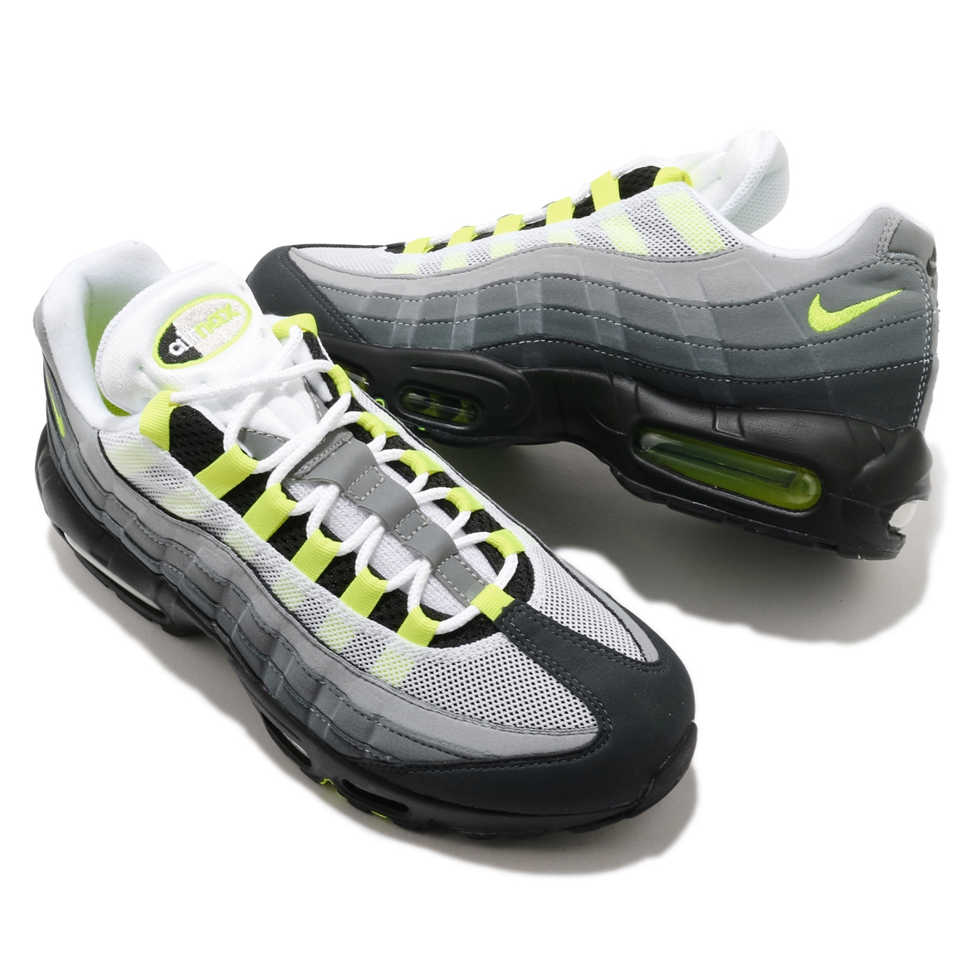 Nike 休閒鞋Air Max 95 OG 男鞋Neon 25周經典復刻氣墊灰黑黃CT1689001