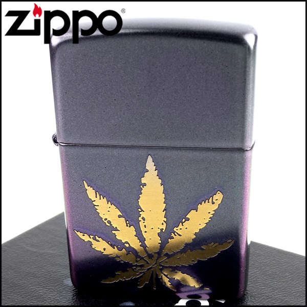 Zippo 美系 Iridescent虹彩塗裝 大麻葉圖案打火機網購950元 Yahoo 奇摩購物中心商品編號