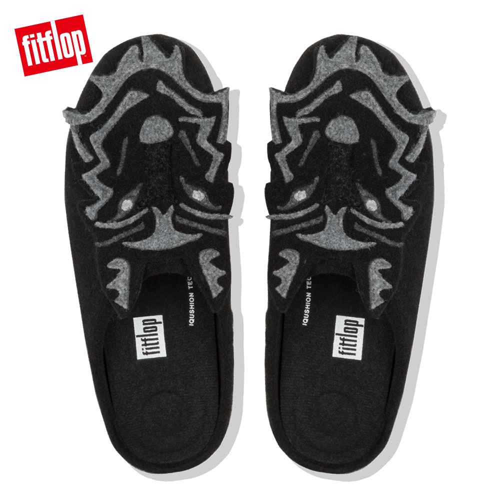 FitFlop WOLF SLIPPERS 便鞋 靚黑色