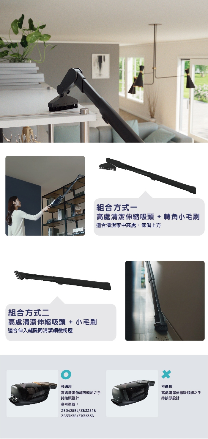 Electrolux 伊萊克斯高處清潔伸縮吸頭組KIT14