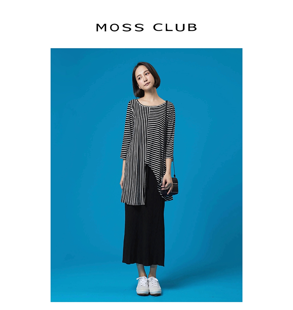 【MOSS CLUB】顯瘦開衩針織-長裙(三色)