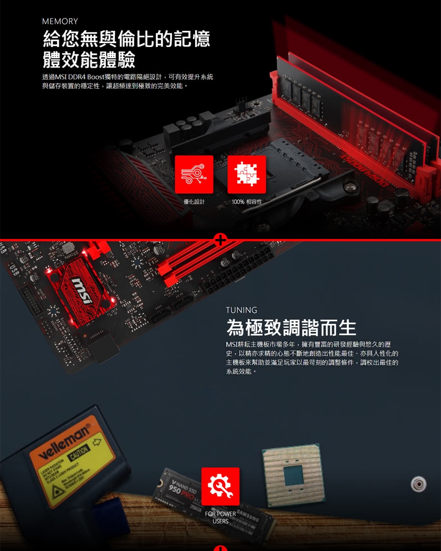 AMD Ryzen3 2200G + MSI B350M 組合套餐