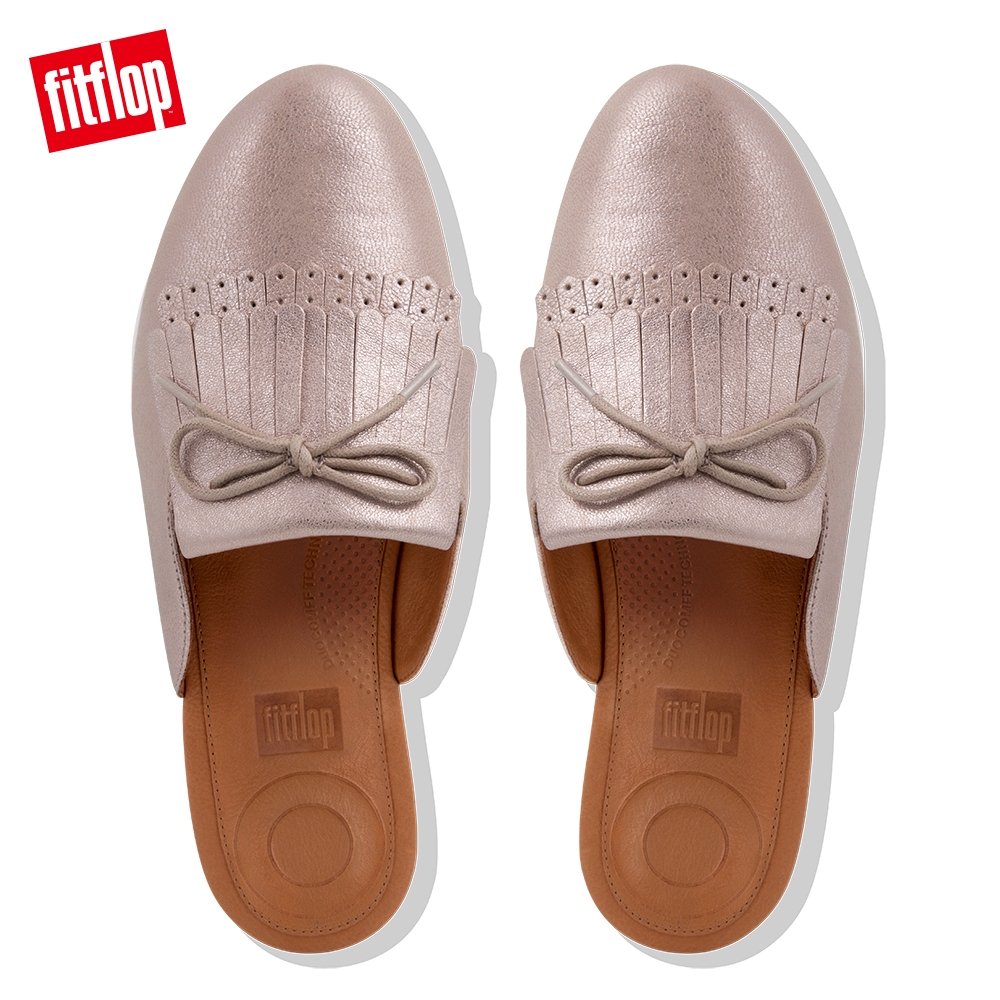 FitFlop SUPERSKATE FRINGE MULES 銅金色