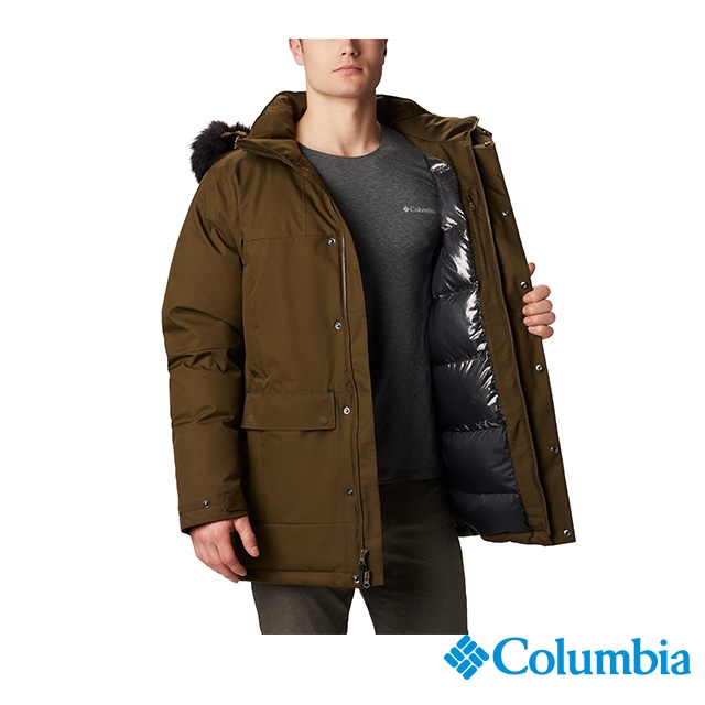 Columbia 哥倫比亞 男款- Omni TECH防水鋁點保暖羽絨外套-綠色