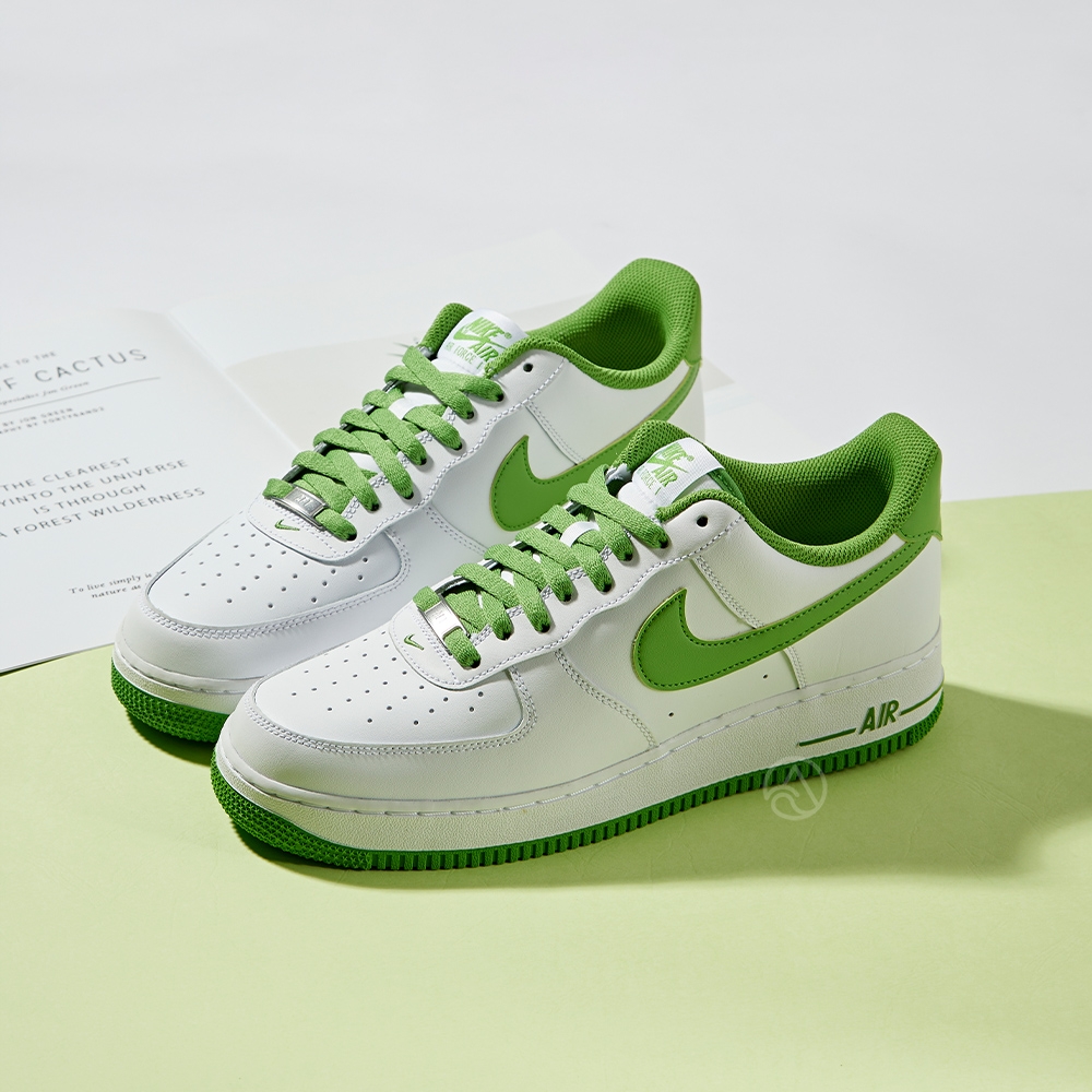 Nike Air Force 1 Low 男鞋白綠色AF1 經典運動休閒鞋DH7561-105 | 休閒