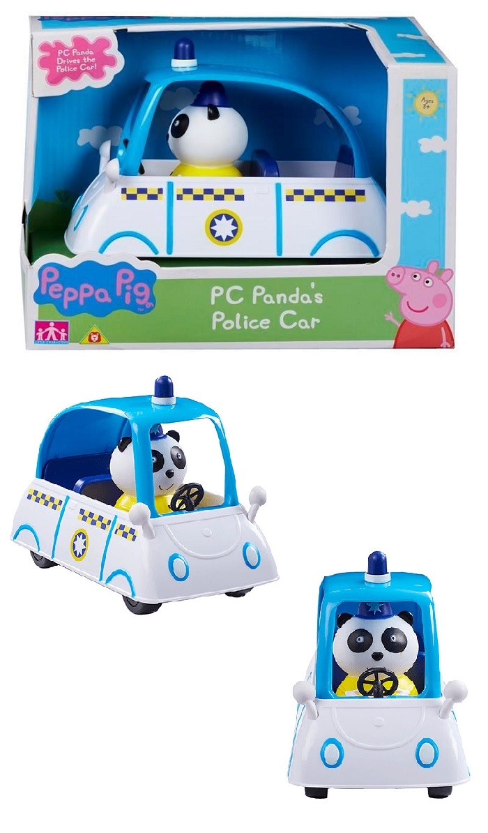 PEPPA PIG 粉紅豬小妹 可愛警車 熊貓先生 熊貓警察