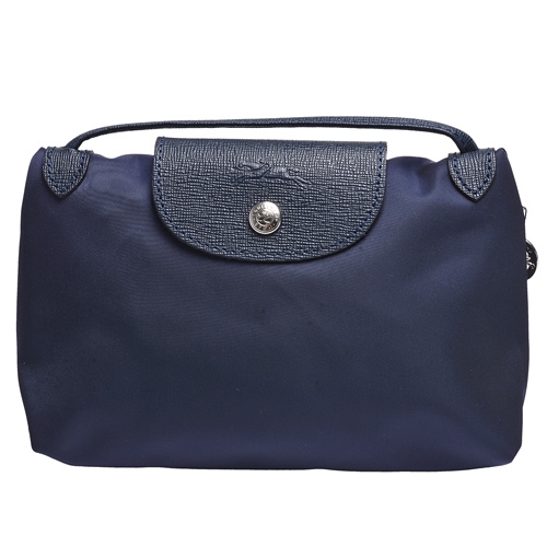 LONGCHAMP LE PLIAGE Neo帆布手拿/斜背包(深藍)