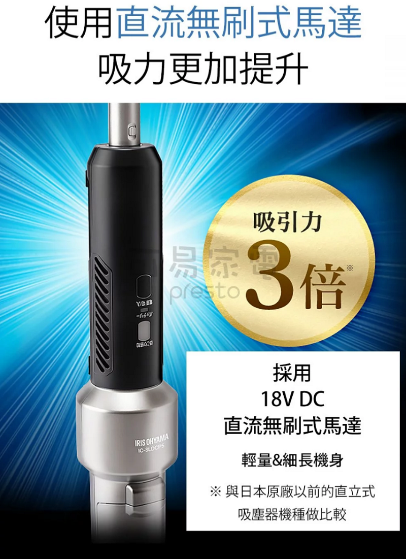 日本IRIS IC-SLDCP53倍氣旋智能無線吸塵器 玫瑰金 / 銀色