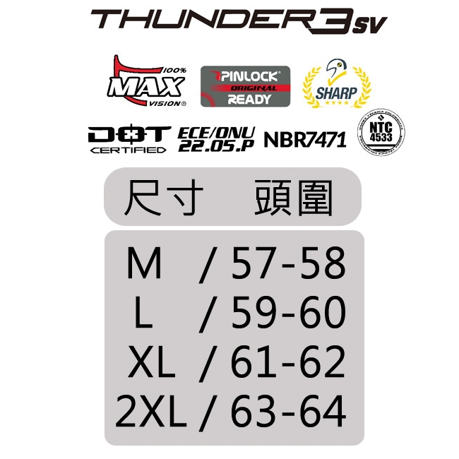 MTHELMETS MT安全帽 THUNDER3 SV BOARD系列 消光黑白