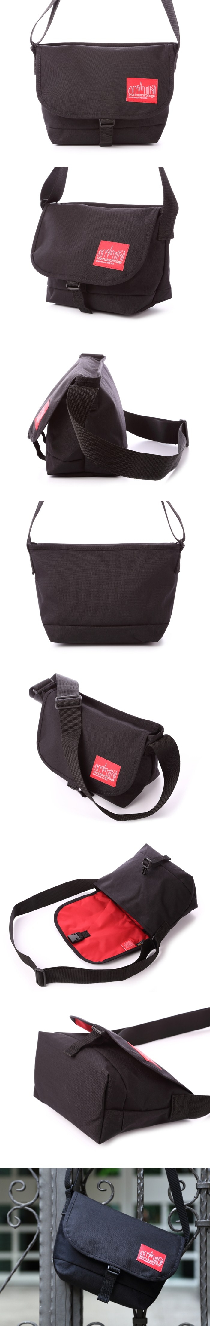 美國Manhattan Portage。通勤單扣郵差包(S)。MP1645-BLK(黑)