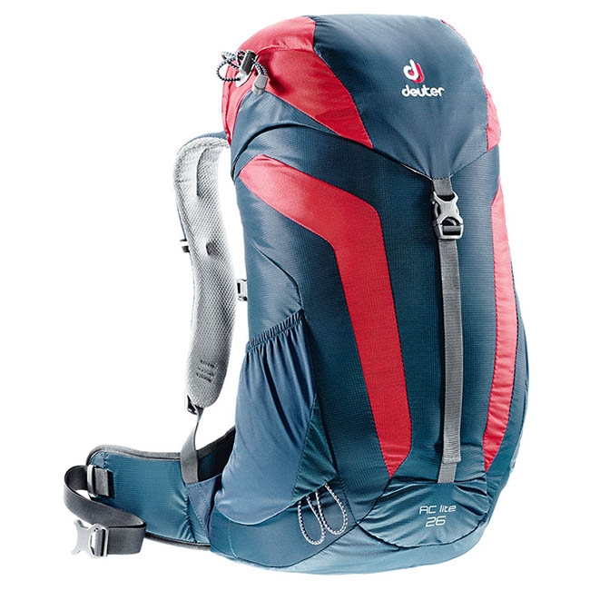 【德國DEUTER】AC LITE 26L網架直立式透氣登山背包3420316深藍/紅