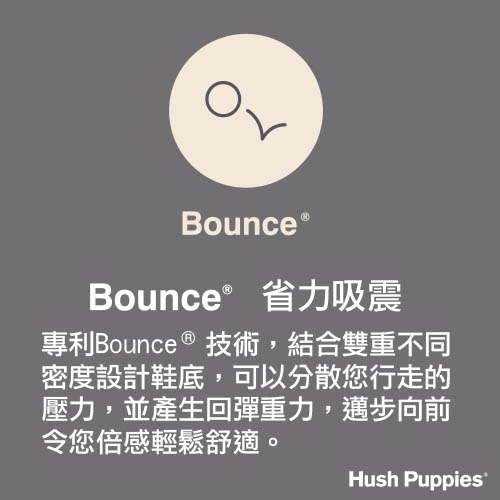 Hush Puppies 超人氣彈力輕量休閒鞋-灰色