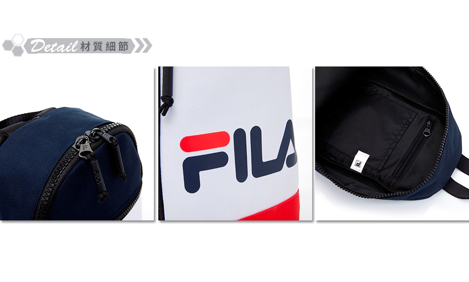 FILA LOGO單肩後背包-紅藍白 BPT-5003-NV