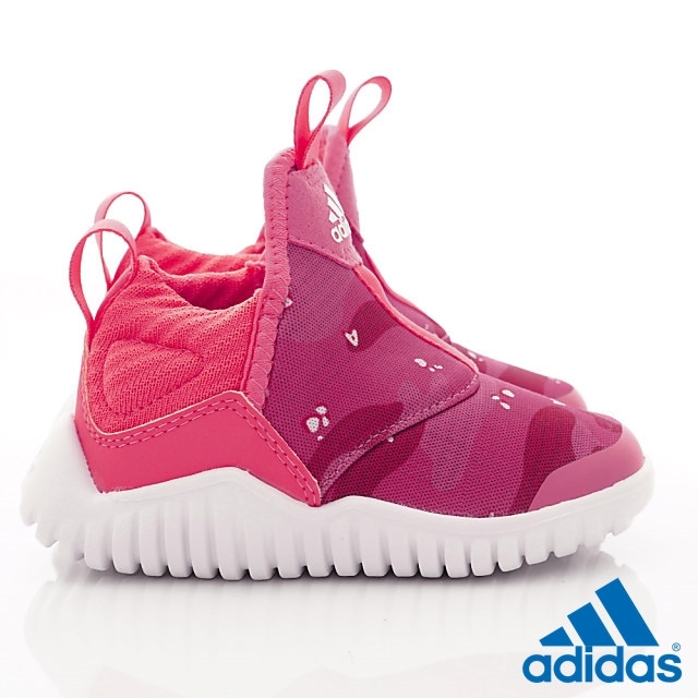 adidas童鞋 彈力襪套學步鞋 ENI331桃紅(寶寶段)