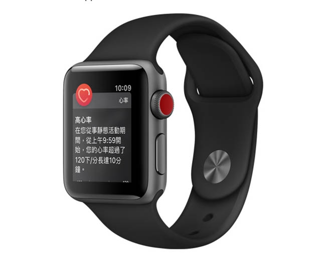 Apple Watch Series 3(GPS)42mm太空色鋁金屬錶殼+黑色運動錶帶