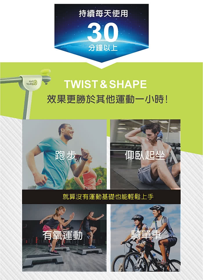 【Twist&Shape】曲線搖擺健腹機(贈DVD教學光碟 永久售後服務 洛克馬企業)