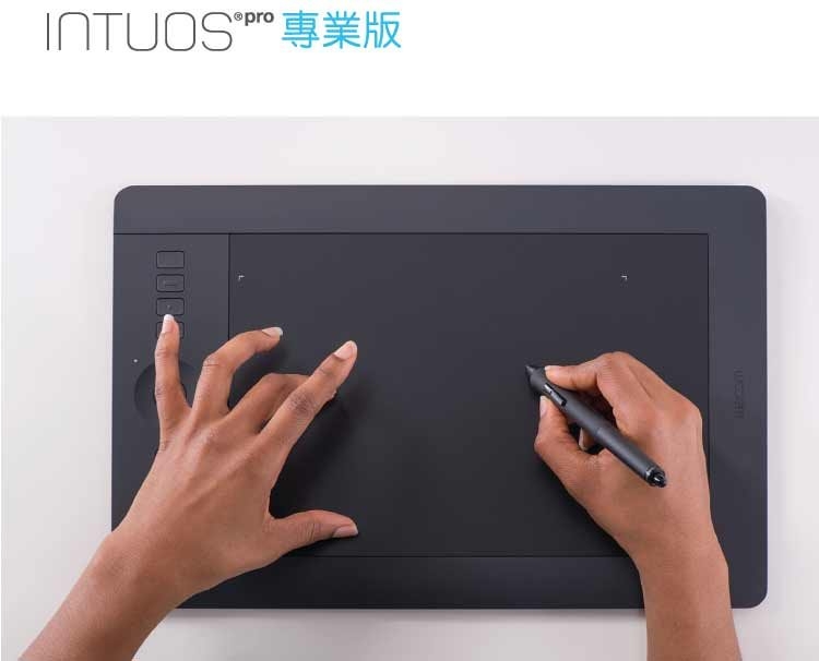 【Wacom】Intuos Pro 專業板Touch Small繪圖板 PTH-451