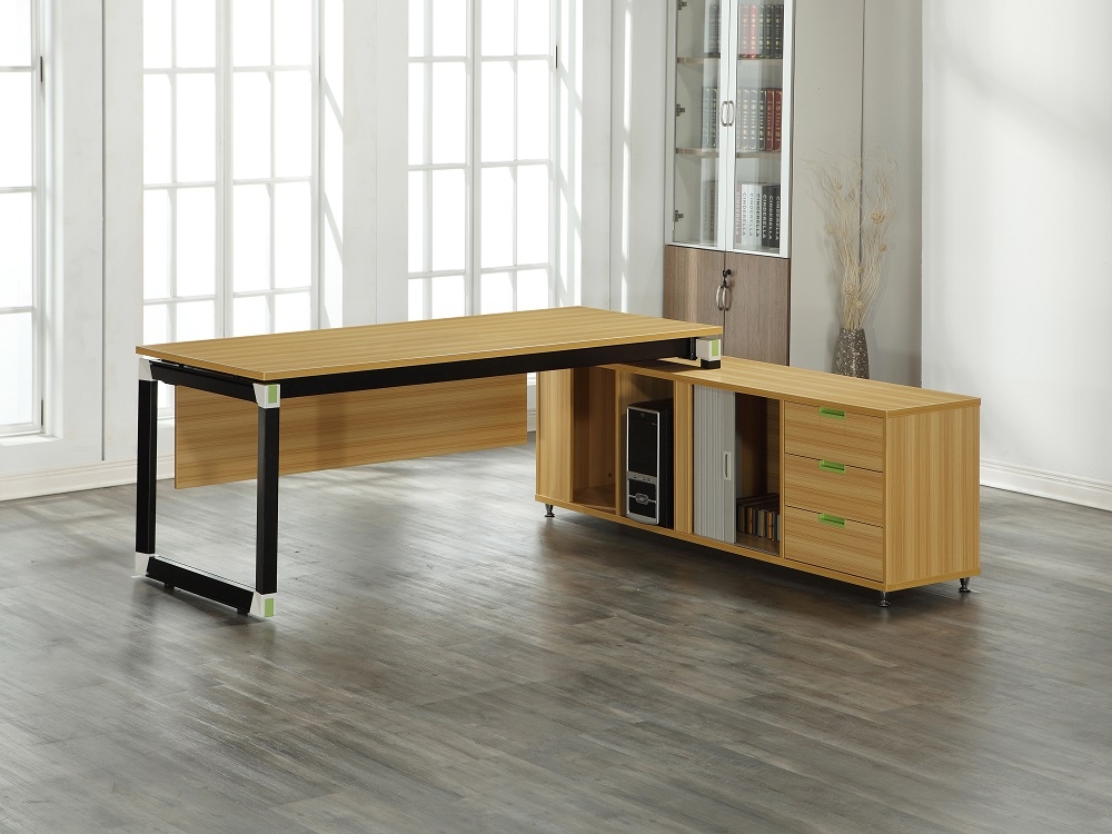 MUNA凱伊6.6尺辦公桌組(含側櫃) 200X180X75cm