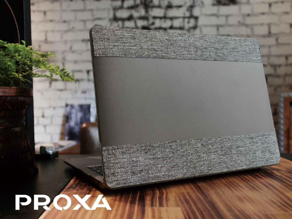 Proxa MacBook Air Retina 13吋 2018 舞龍布透明殼保護殼(太空灰)