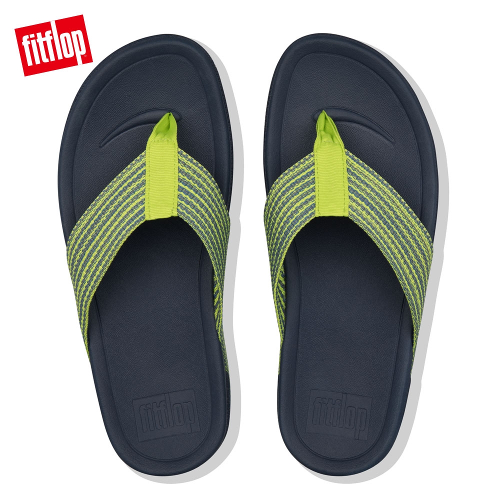 FitFlop SURFER FRESHWEAVE 運動風夾腳涼鞋 萊姆綠