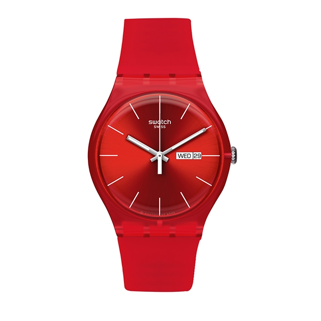 Swatch Rebel Aagin 系列手錶 RED REBEL 反叛火紅 -41mm