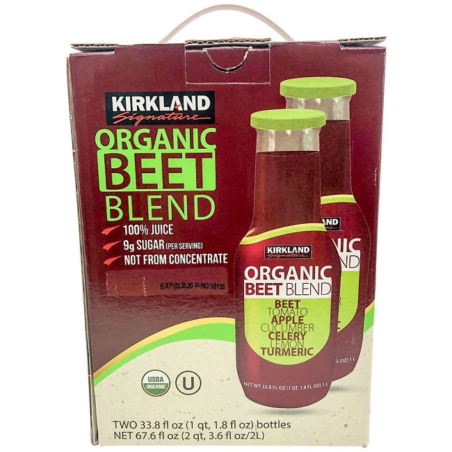Kirkland Signature 科克蘭 有機甜菜根蔬果汁(1Lx2入)