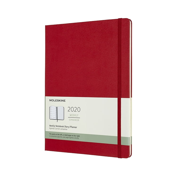 MOLESKINE 2020經典週記手帳12M(XL型) -黑