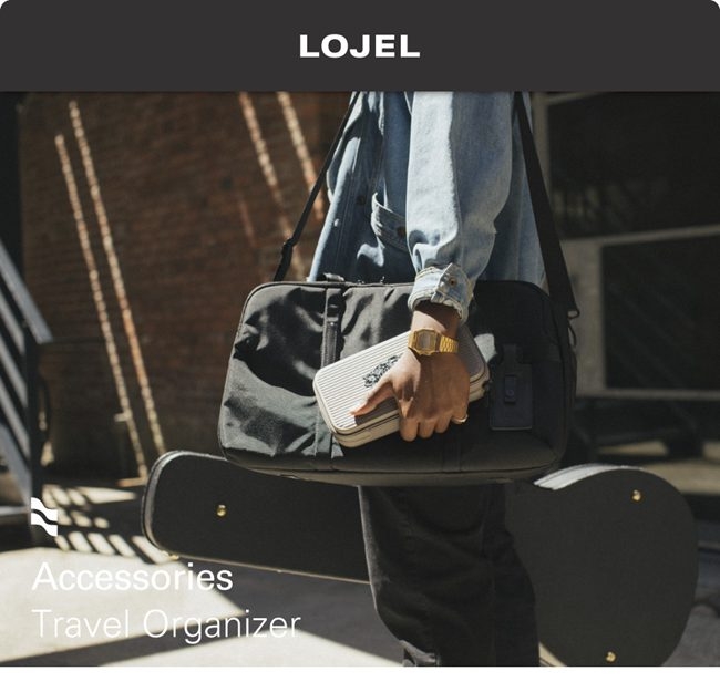 LOJEL Travel Organizer 硬殼盥洗包 化妝包 收納包 白色