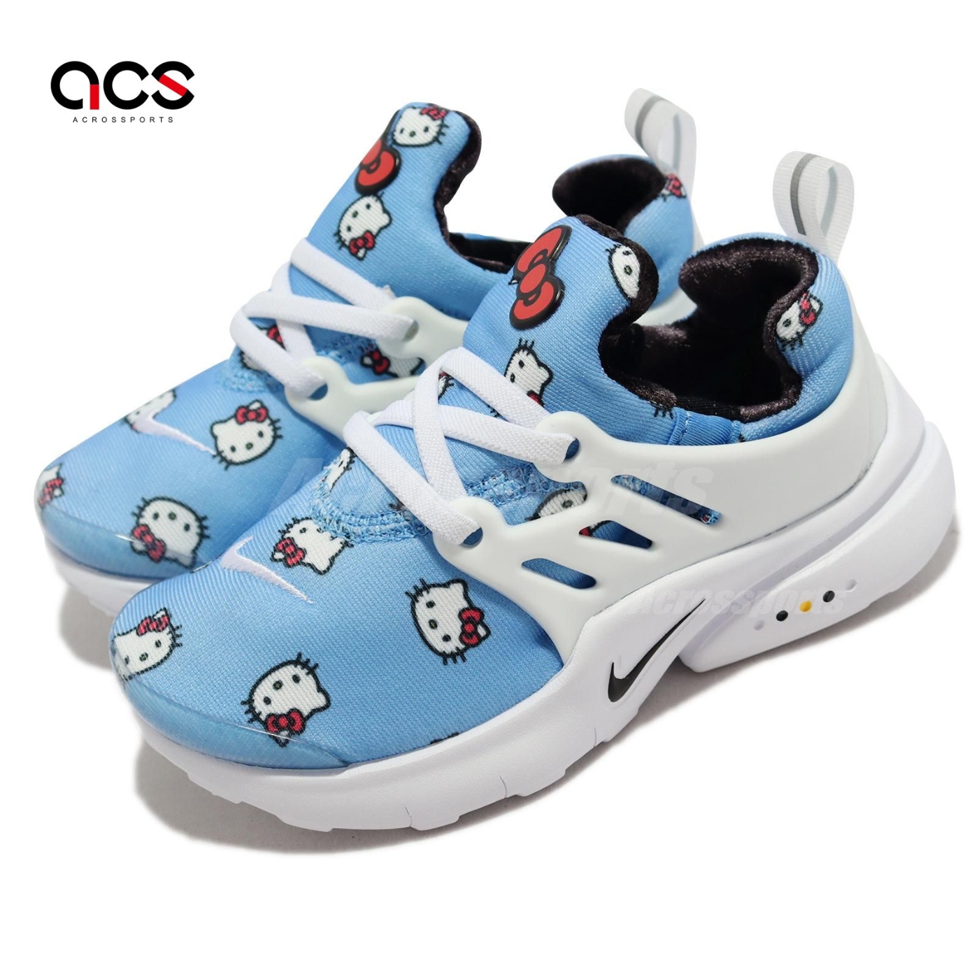 Nike 童鞋Presto QS TD 小童幼童藍白凱蒂貓Hello Kitty 聯名款CW7461