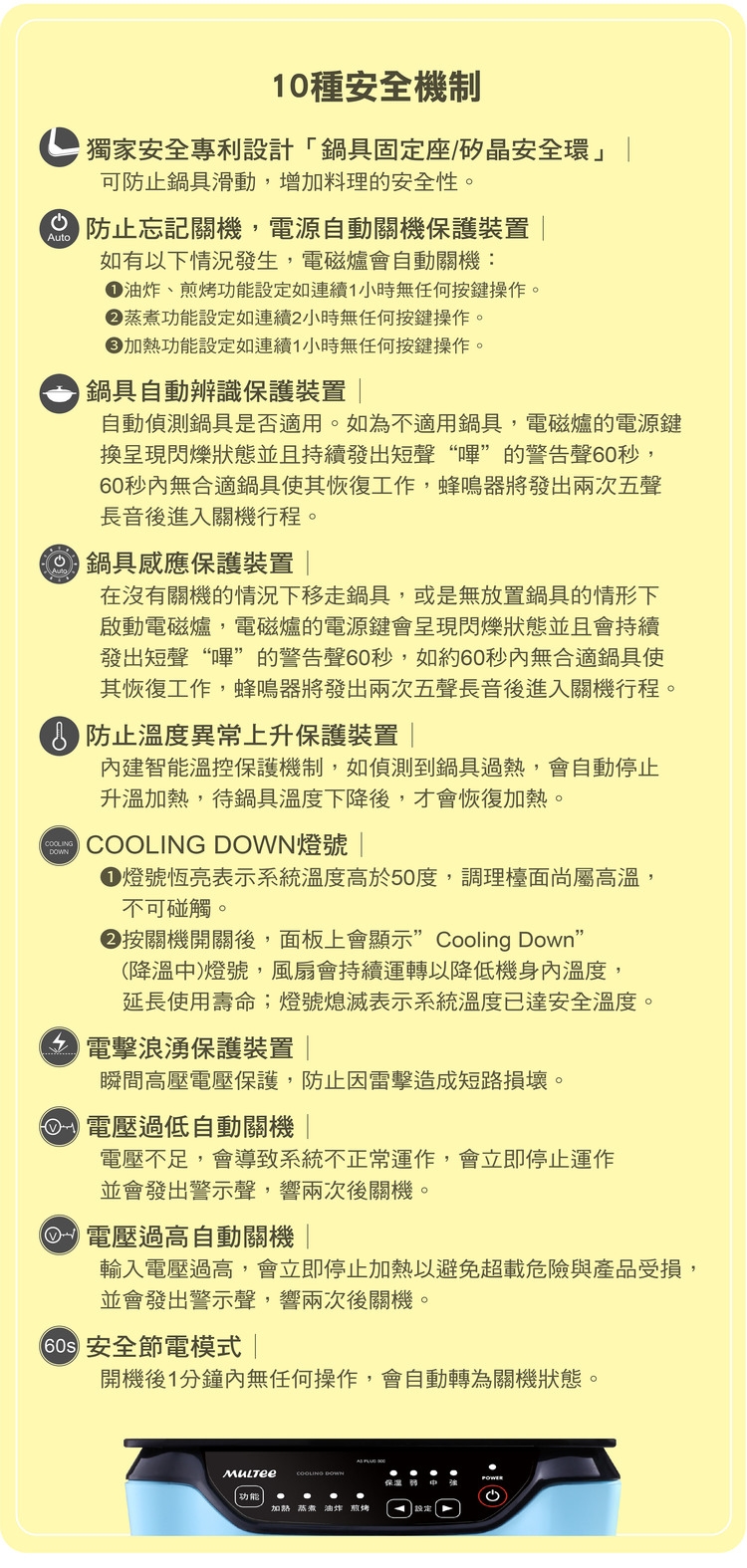 MULTEE摩堤A5琺瑯鑄鐵摩力鍋(3色) 送 A5IH電磁爐