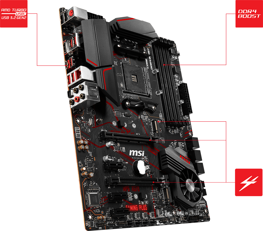 AMD Ryzen5 3400G + MSI X570 組合套餐