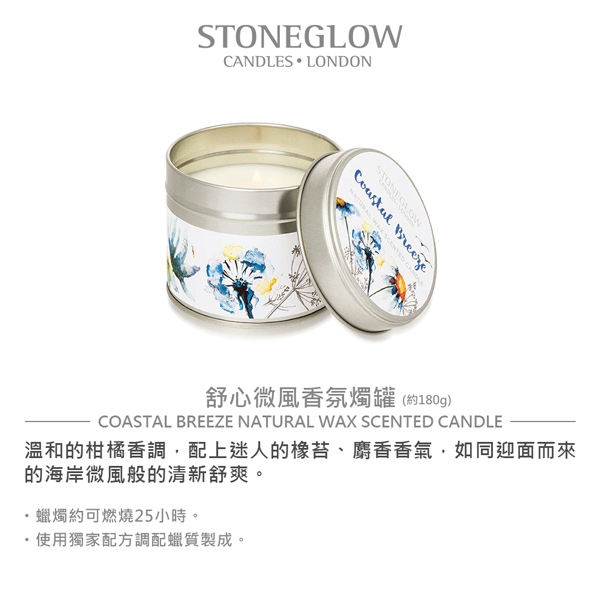 【時時樂】STONEGLOWBotanics香氛燭罐 買一送一