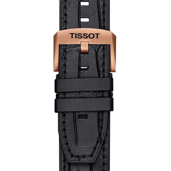 TISSOT 天梭 T-RACE 計時機械錶-玫瑰金/45mm