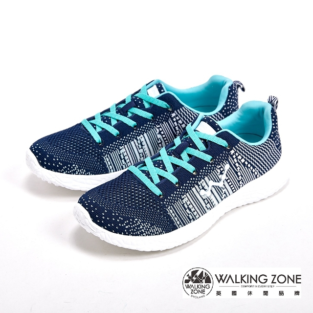 WALKING ZONE 天痕戶外瑜珈鞋系列 綁帶運動鞋女鞋-藍(另有粉、白)