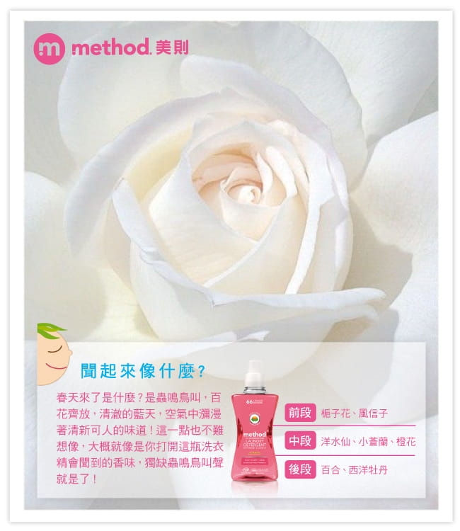 Method 美則四倍智慧濃縮香水洗衣精(買三送一)春天的花園1580ml*4