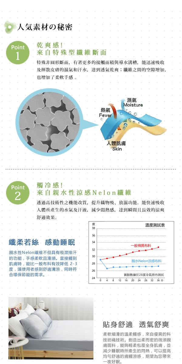 Adorar COOL沁涼純粹素色雙人加大床包枕套三件組-灰