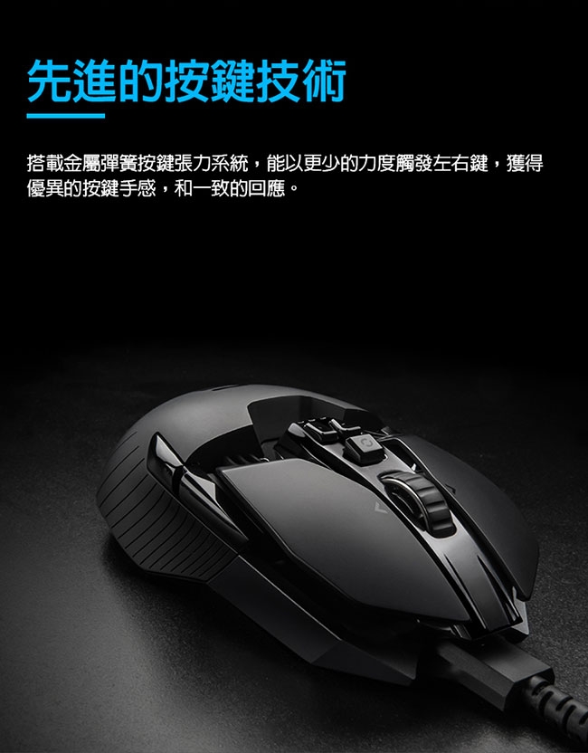 「7/5新品上市」羅技 G903 LIGHTSPEED 專業級無線電競滑鼠