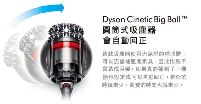 [限量福利品] Dyson 戴森 Cinetic Big Ball CY22 圓筒式吸塵器