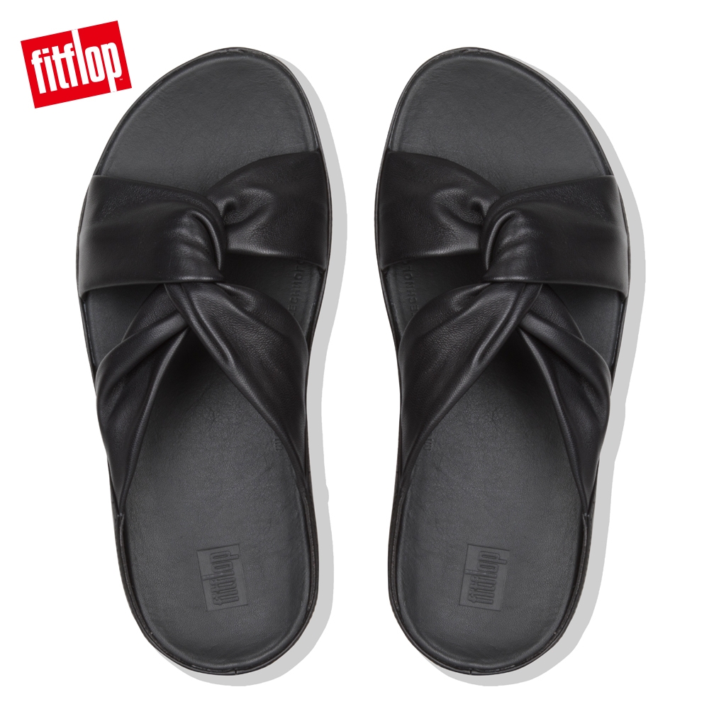 FitFlop TWISS SLIDES 涼鞋 黑色