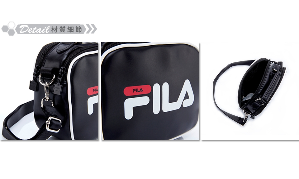 FILA LOGO中斜背包-黑 BMT-5412-BK