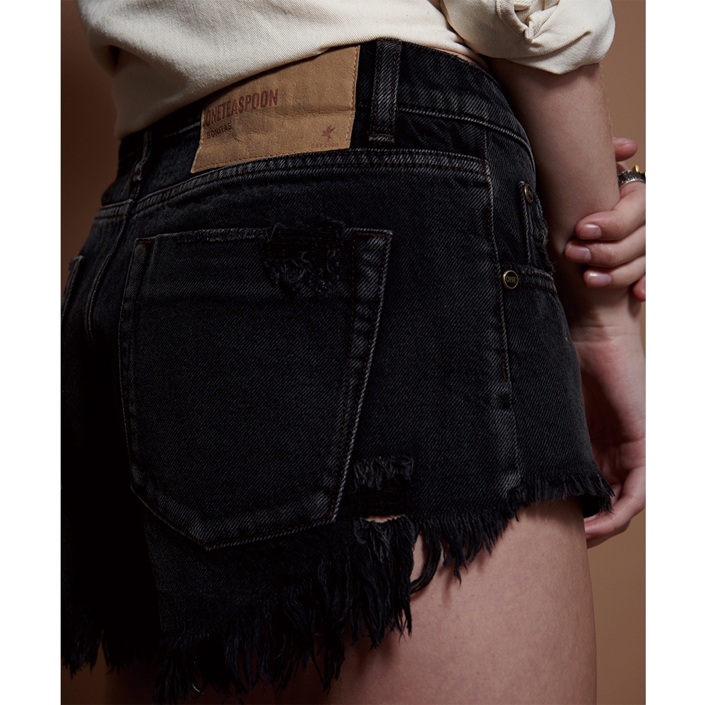 ONETEASPOON WAIST DENIM SHORT 牛仔短褲-(女)