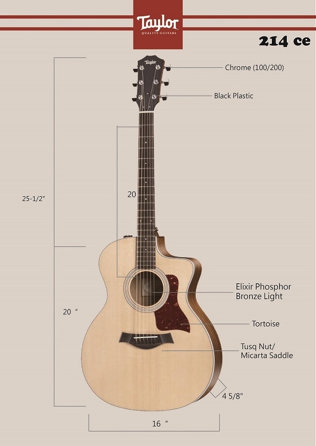 Taylor 214CE電木吉他 / 民謠吉他 / 公司貨